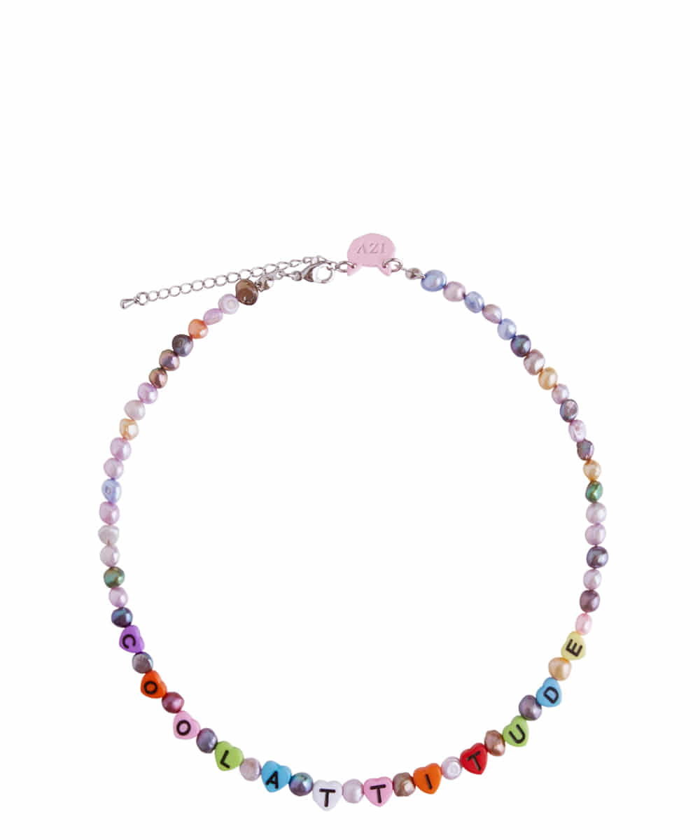 [i-ac21-001]Multi color beads Necklace
